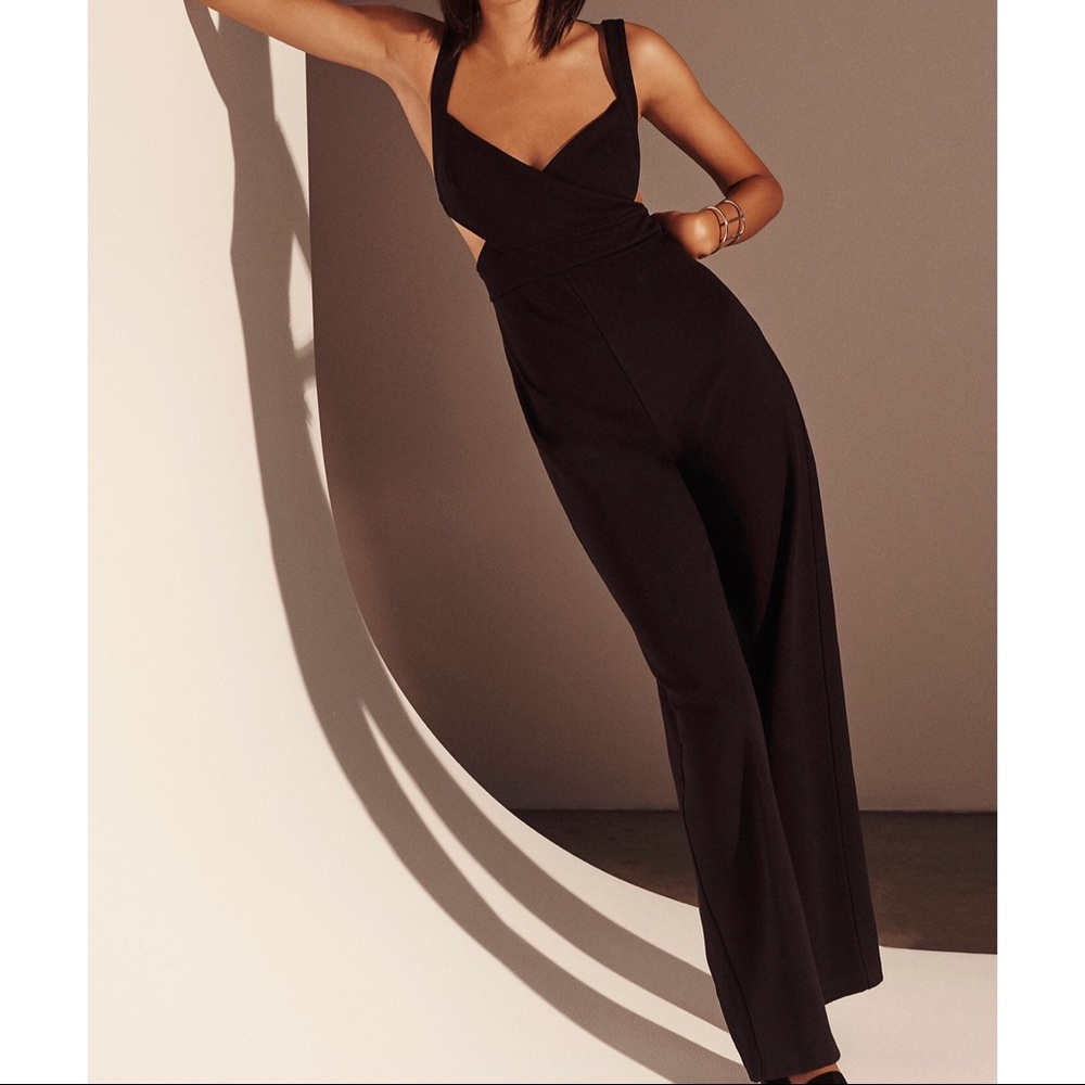 NWT Cutout black Portia jumpsuit XS